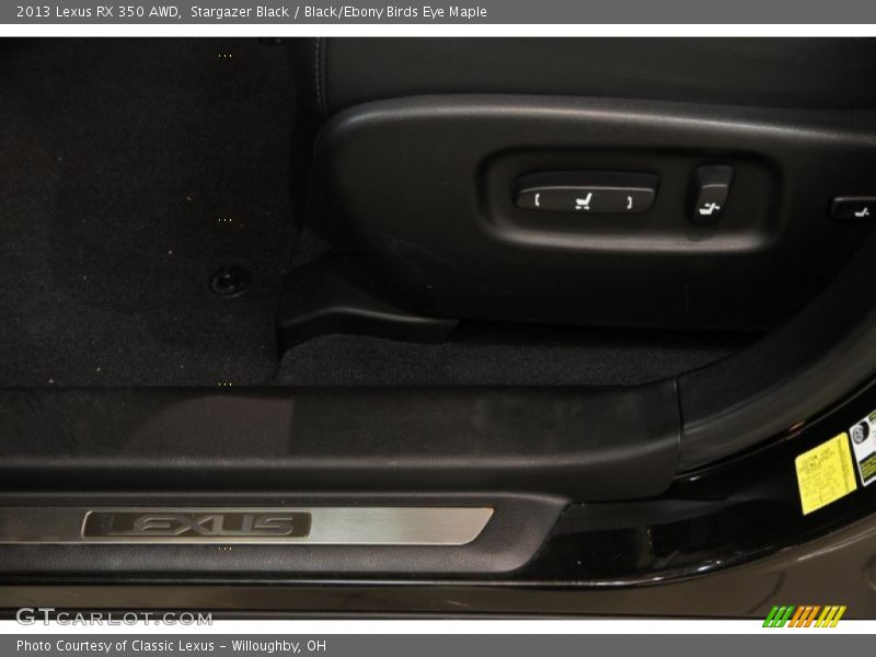 Stargazer Black / Black/Ebony Birds Eye Maple 2013 Lexus RX 350 AWD