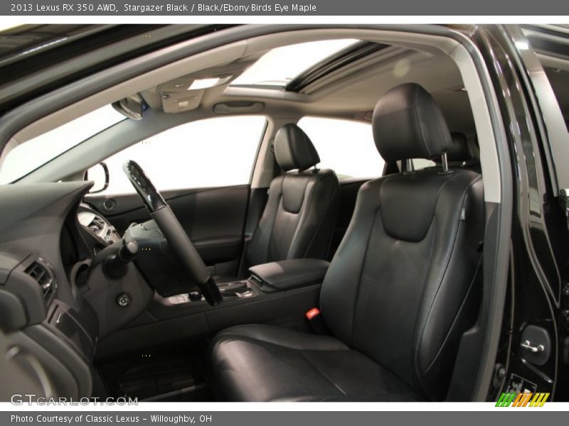 Stargazer Black / Black/Ebony Birds Eye Maple 2013 Lexus RX 350 AWD