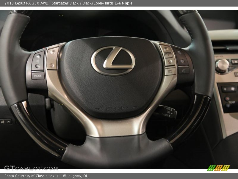 Stargazer Black / Black/Ebony Birds Eye Maple 2013 Lexus RX 350 AWD