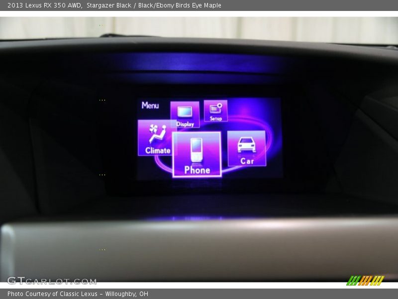 Stargazer Black / Black/Ebony Birds Eye Maple 2013 Lexus RX 350 AWD