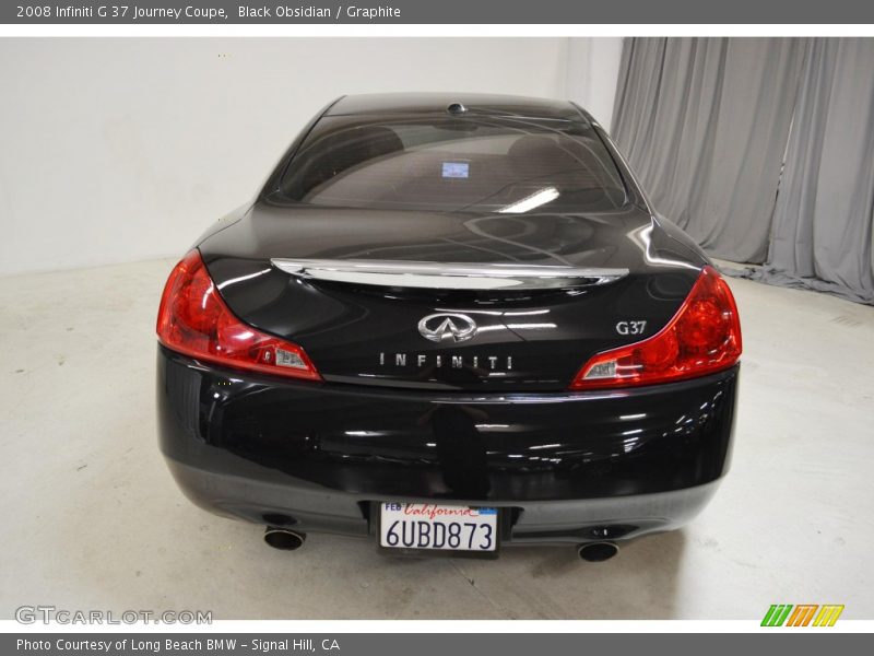 Black Obsidian / Graphite 2008 Infiniti G 37 Journey Coupe
