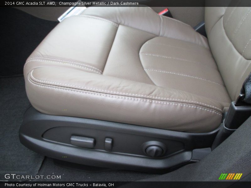 Champagne Silver Metallic / Dark Cashmere 2014 GMC Acadia SLT AWD