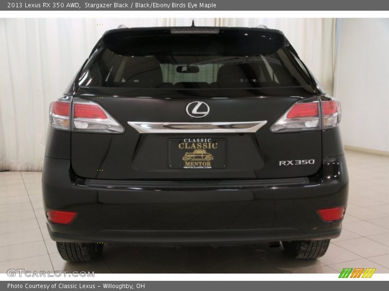 Stargazer Black / Black/Ebony Birds Eye Maple 2013 Lexus RX 350 AWD
