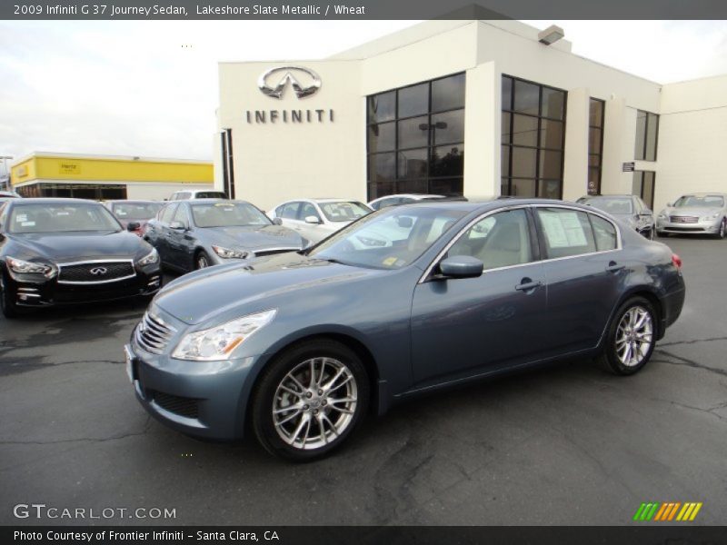 Lakeshore Slate Metallic / Wheat 2009 Infiniti G 37 Journey Sedan