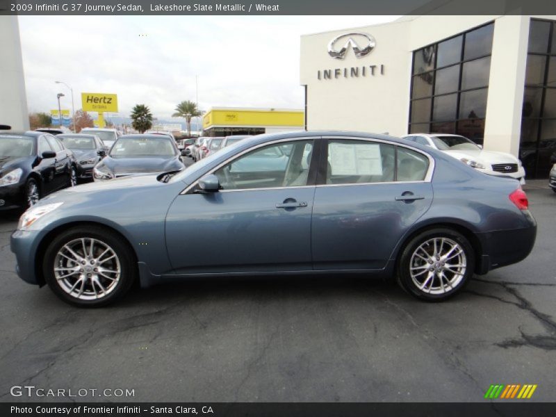 Lakeshore Slate Metallic / Wheat 2009 Infiniti G 37 Journey Sedan