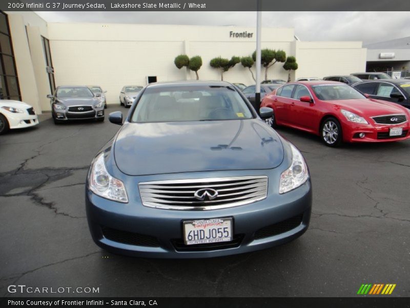 Lakeshore Slate Metallic / Wheat 2009 Infiniti G 37 Journey Sedan