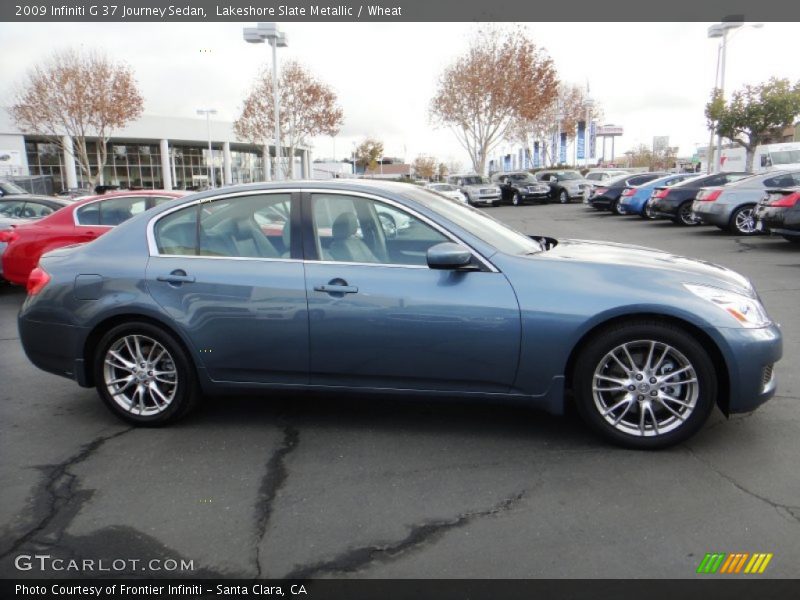 Lakeshore Slate Metallic / Wheat 2009 Infiniti G 37 Journey Sedan