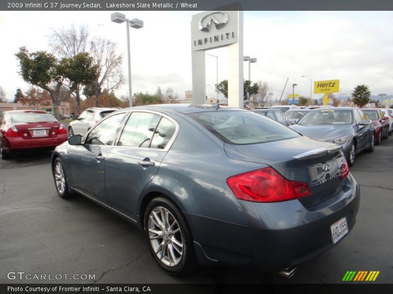 Lakeshore Slate Metallic / Wheat 2009 Infiniti G 37 Journey Sedan