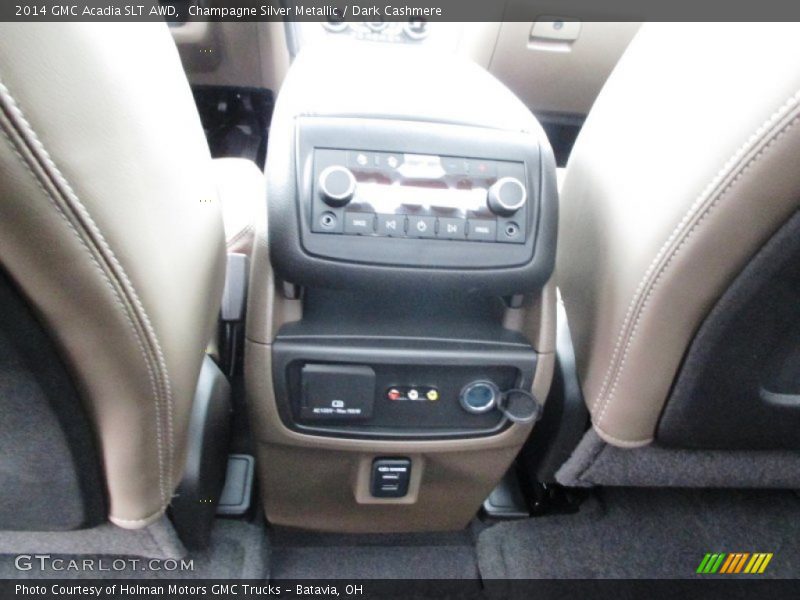 Champagne Silver Metallic / Dark Cashmere 2014 GMC Acadia SLT AWD