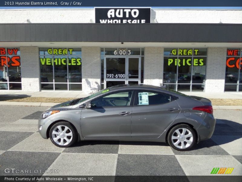 Gray / Gray 2013 Hyundai Elantra Limited