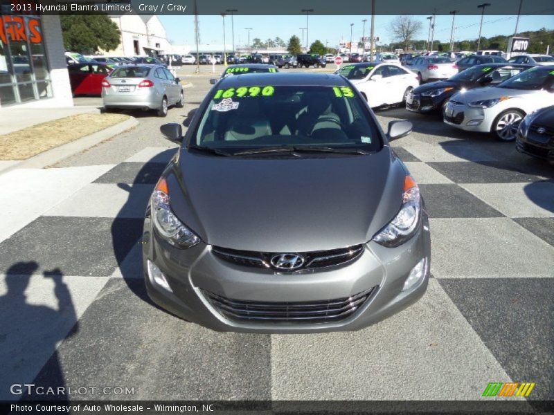 Gray / Gray 2013 Hyundai Elantra Limited