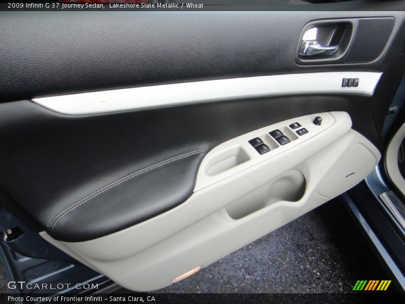 Lakeshore Slate Metallic / Wheat 2009 Infiniti G 37 Journey Sedan