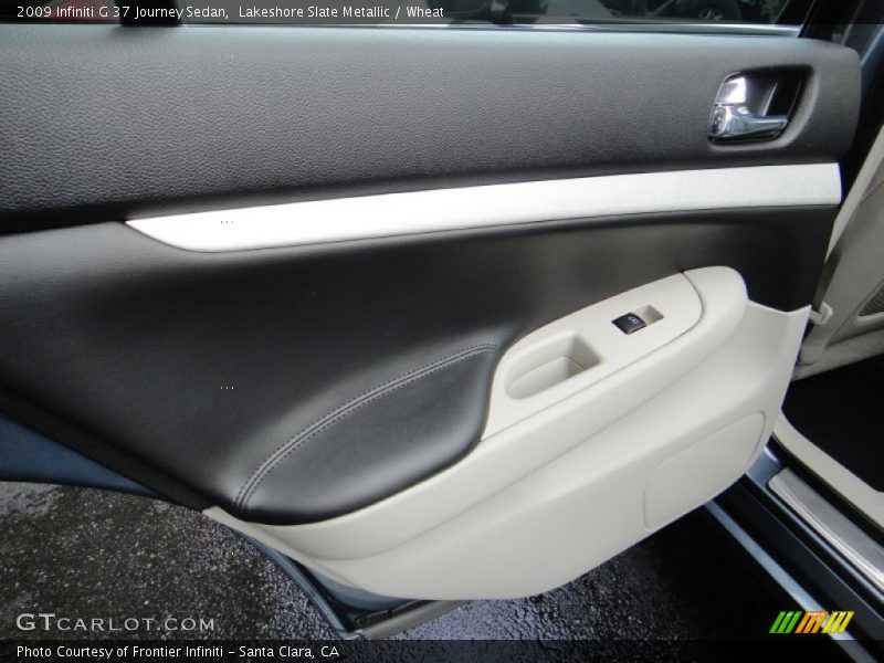 Lakeshore Slate Metallic / Wheat 2009 Infiniti G 37 Journey Sedan