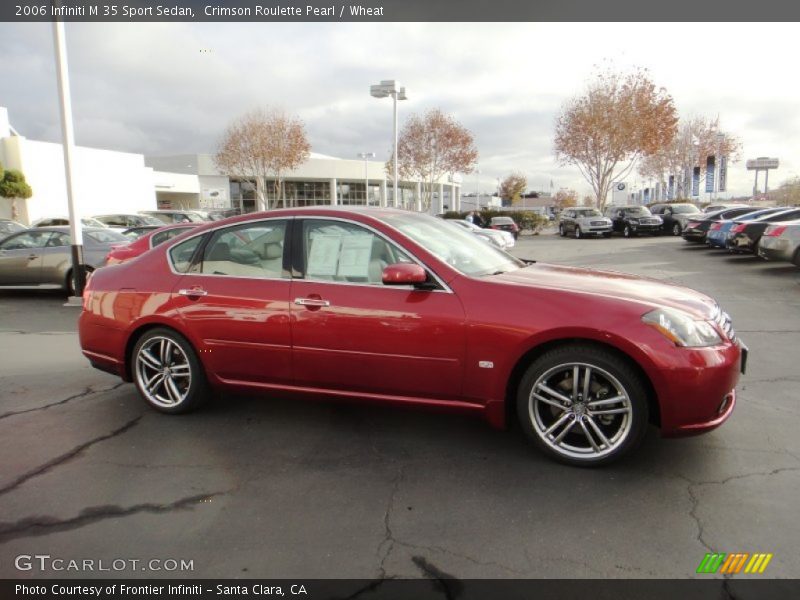 Crimson Roulette Pearl / Wheat 2006 Infiniti M 35 Sport Sedan