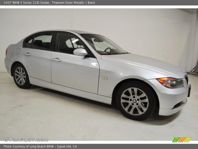 Titanium Silver Metallic / Black 2007 BMW 3 Series 328i Sedan