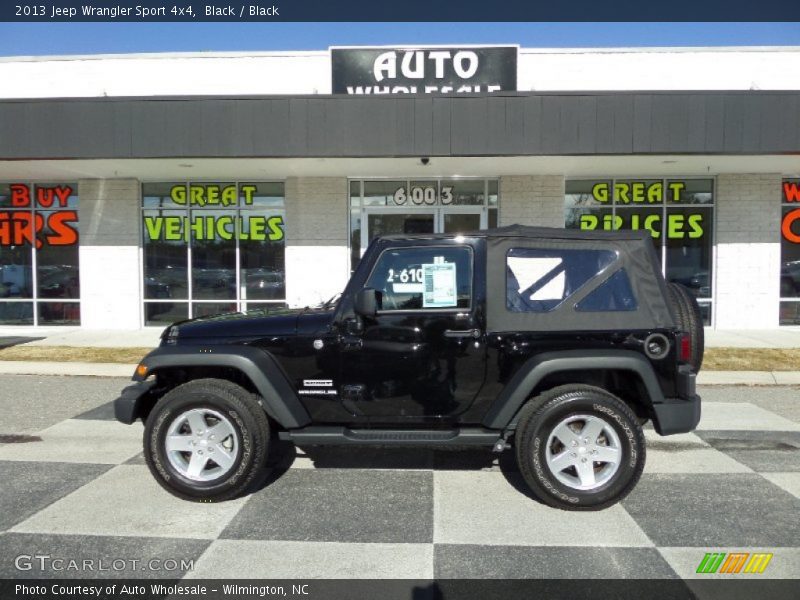 Black / Black 2013 Jeep Wrangler Sport 4x4