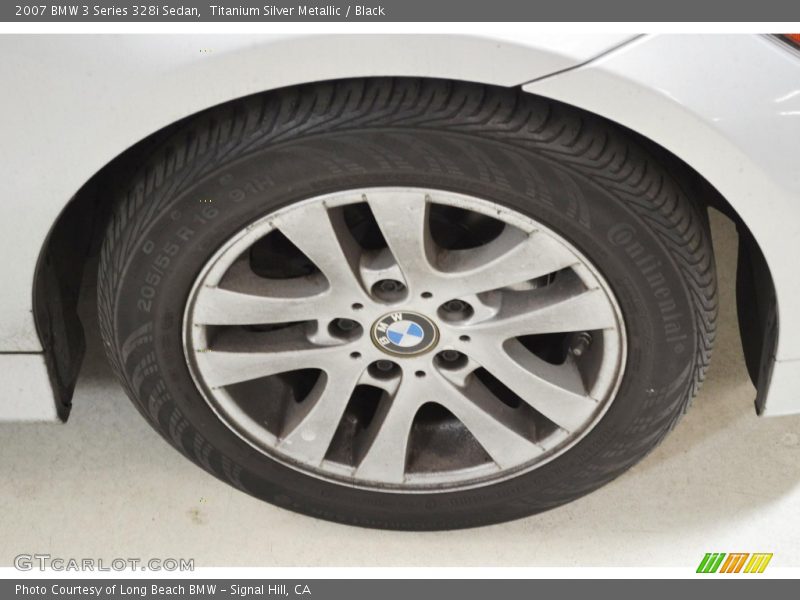 Titanium Silver Metallic / Black 2007 BMW 3 Series 328i Sedan