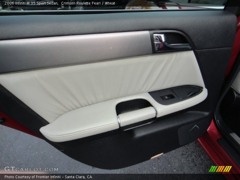 Crimson Roulette Pearl / Wheat 2006 Infiniti M 35 Sport Sedan