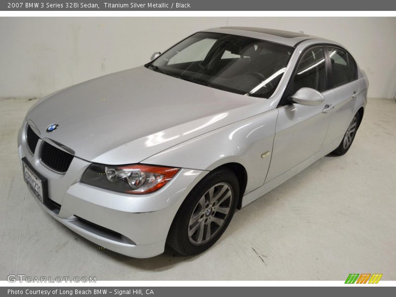 Titanium Silver Metallic / Black 2007 BMW 3 Series 328i Sedan