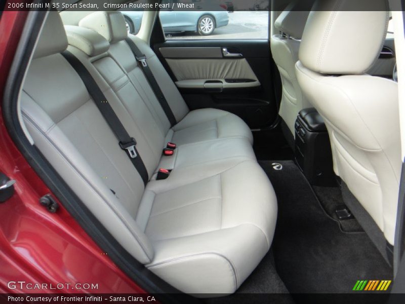 Crimson Roulette Pearl / Wheat 2006 Infiniti M 35 Sport Sedan