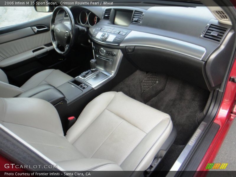 Crimson Roulette Pearl / Wheat 2006 Infiniti M 35 Sport Sedan