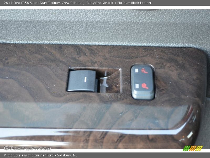 Ruby Red Metallic / Platinum Black Leather 2014 Ford F350 Super Duty Platinum Crew Cab 4x4