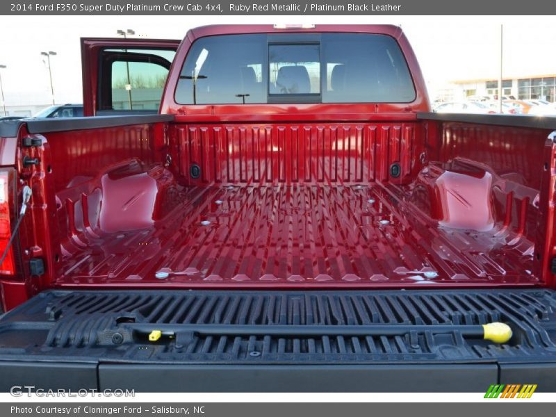 Ruby Red Metallic / Platinum Black Leather 2014 Ford F350 Super Duty Platinum Crew Cab 4x4