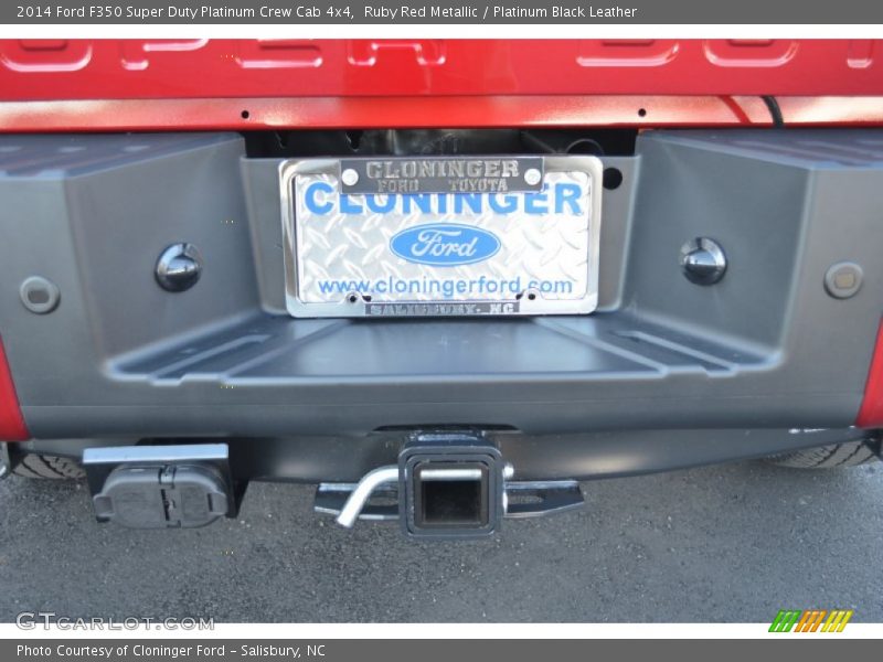 Ruby Red Metallic / Platinum Black Leather 2014 Ford F350 Super Duty Platinum Crew Cab 4x4