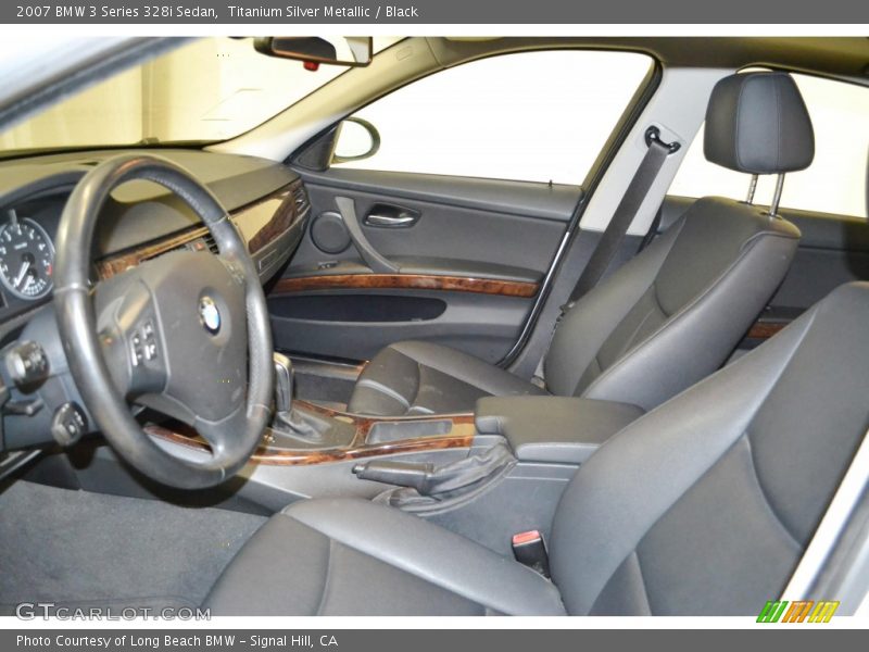 Titanium Silver Metallic / Black 2007 BMW 3 Series 328i Sedan
