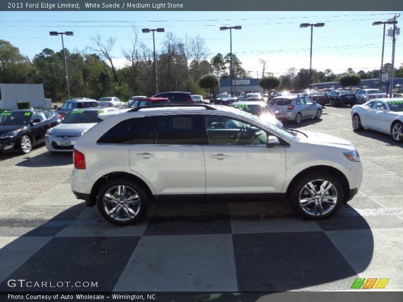 White Suede / Medium Light Stone 2013 Ford Edge Limited