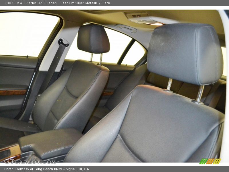 Titanium Silver Metallic / Black 2007 BMW 3 Series 328i Sedan