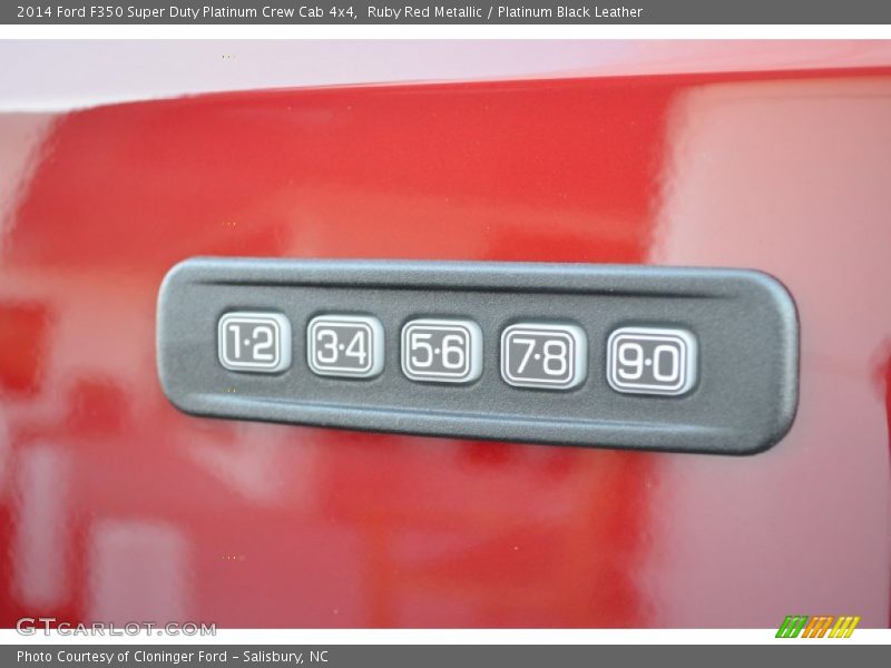 Ruby Red Metallic / Platinum Black Leather 2014 Ford F350 Super Duty Platinum Crew Cab 4x4