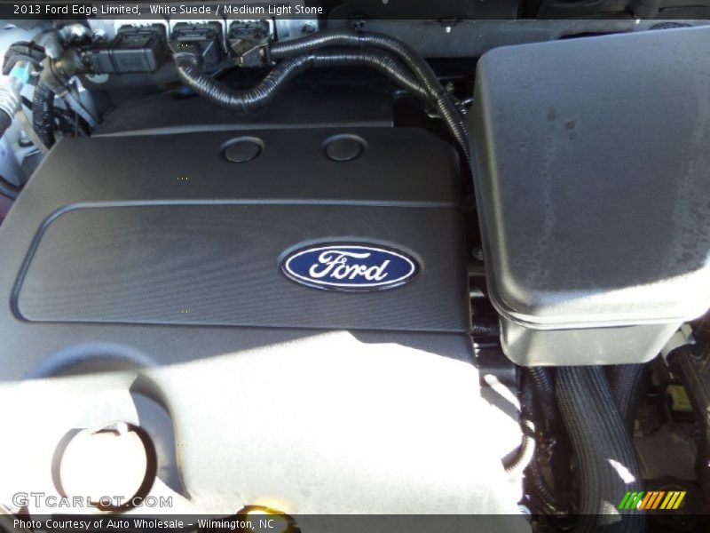 White Suede / Medium Light Stone 2013 Ford Edge Limited