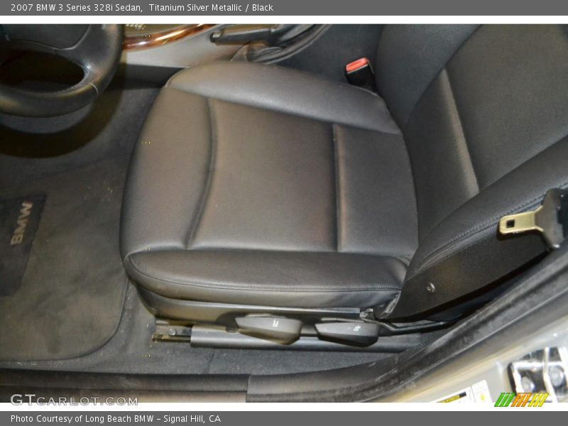 Titanium Silver Metallic / Black 2007 BMW 3 Series 328i Sedan
