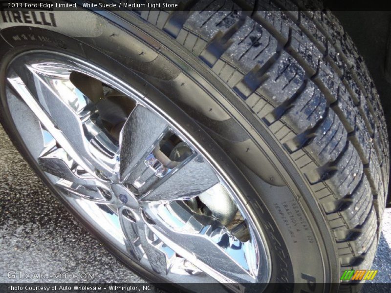 White Suede / Medium Light Stone 2013 Ford Edge Limited