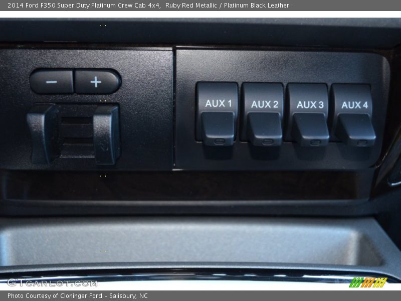 Ruby Red Metallic / Platinum Black Leather 2014 Ford F350 Super Duty Platinum Crew Cab 4x4