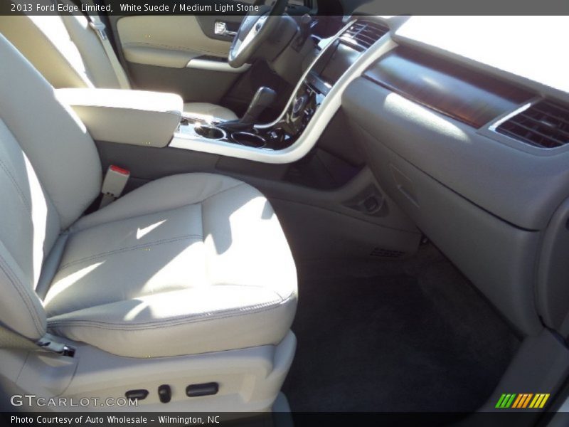 White Suede / Medium Light Stone 2013 Ford Edge Limited