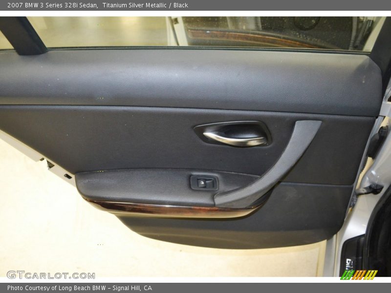 Titanium Silver Metallic / Black 2007 BMW 3 Series 328i Sedan