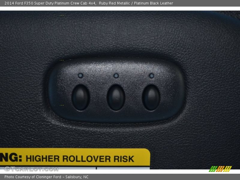 Ruby Red Metallic / Platinum Black Leather 2014 Ford F350 Super Duty Platinum Crew Cab 4x4