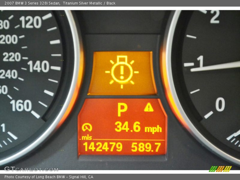 Titanium Silver Metallic / Black 2007 BMW 3 Series 328i Sedan