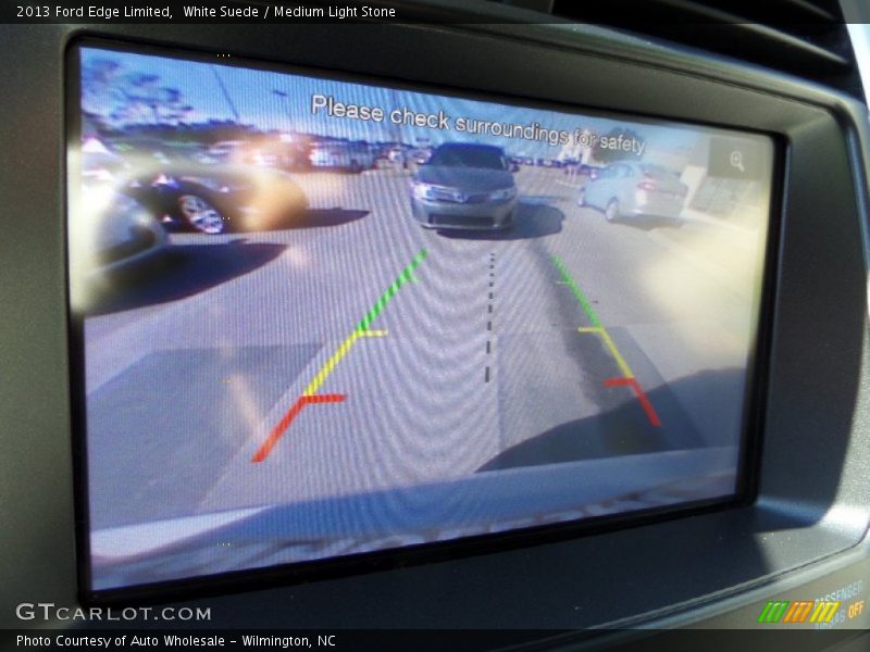 White Suede / Medium Light Stone 2013 Ford Edge Limited
