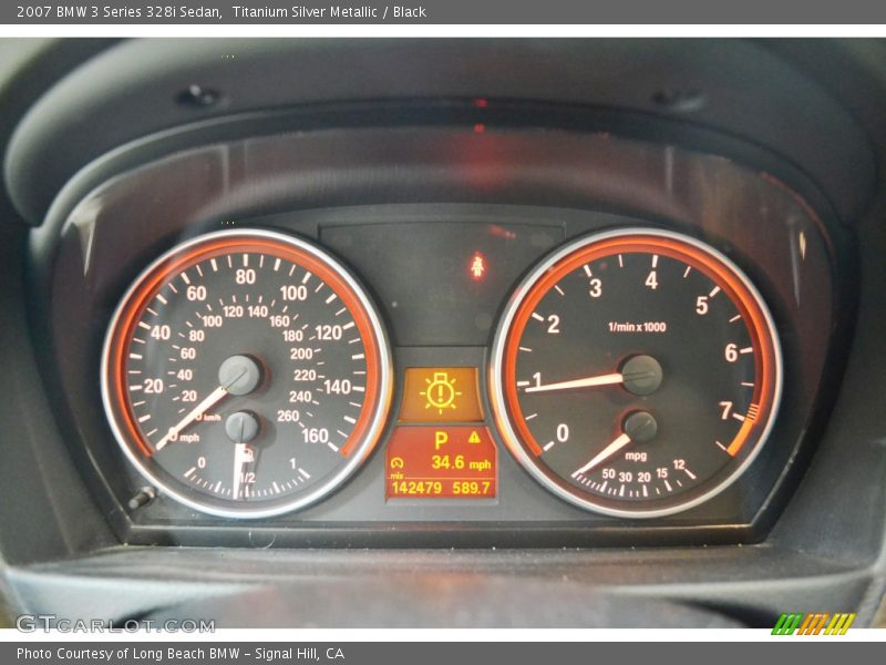 Titanium Silver Metallic / Black 2007 BMW 3 Series 328i Sedan