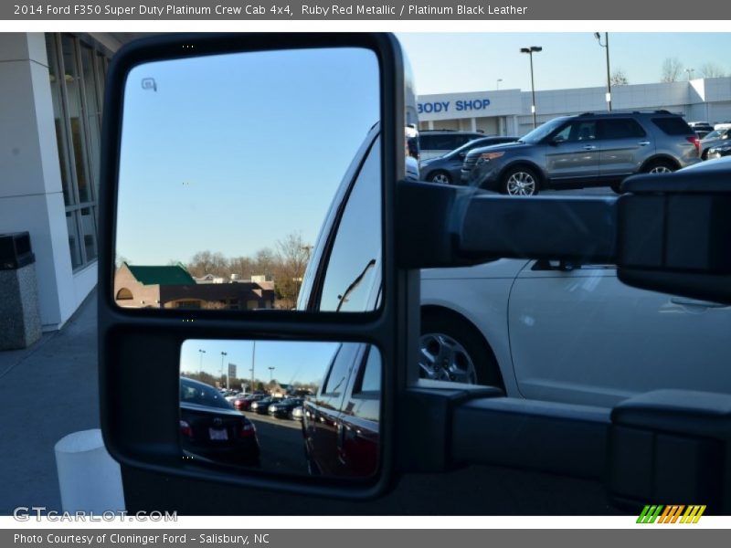 Ruby Red Metallic / Platinum Black Leather 2014 Ford F350 Super Duty Platinum Crew Cab 4x4
