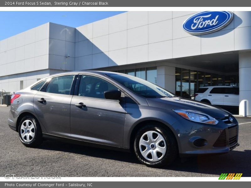 Sterling Gray / Charcoal Black 2014 Ford Focus S Sedan