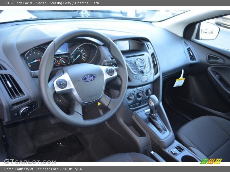 Sterling Gray / Charcoal Black 2014 Ford Focus S Sedan