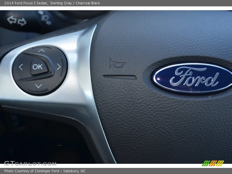 Sterling Gray / Charcoal Black 2014 Ford Focus S Sedan