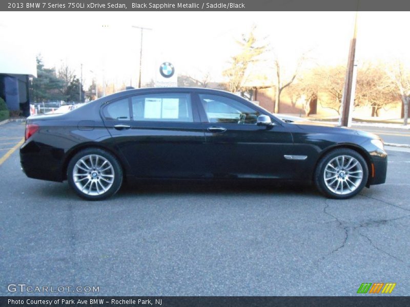 Black Sapphire Metallic / Saddle/Black 2013 BMW 7 Series 750Li xDrive Sedan