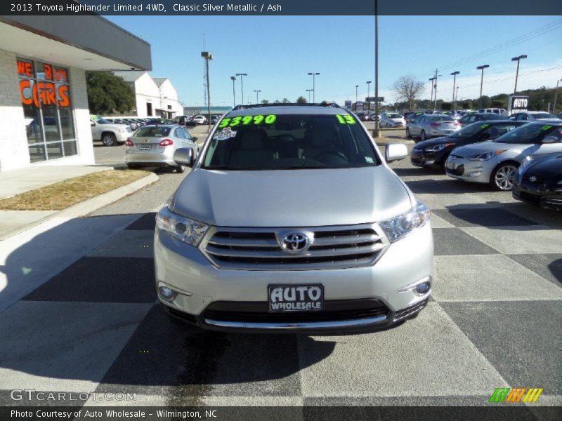 Classic Silver Metallic / Ash 2013 Toyota Highlander Limited 4WD