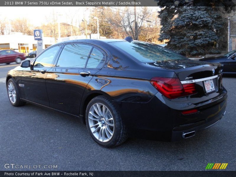 Black Sapphire Metallic / Saddle/Black 2013 BMW 7 Series 750Li xDrive Sedan