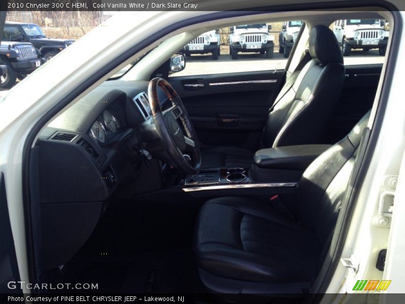 Cool Vanilla White / Dark Slate Gray 2010 Chrysler 300 C HEMI